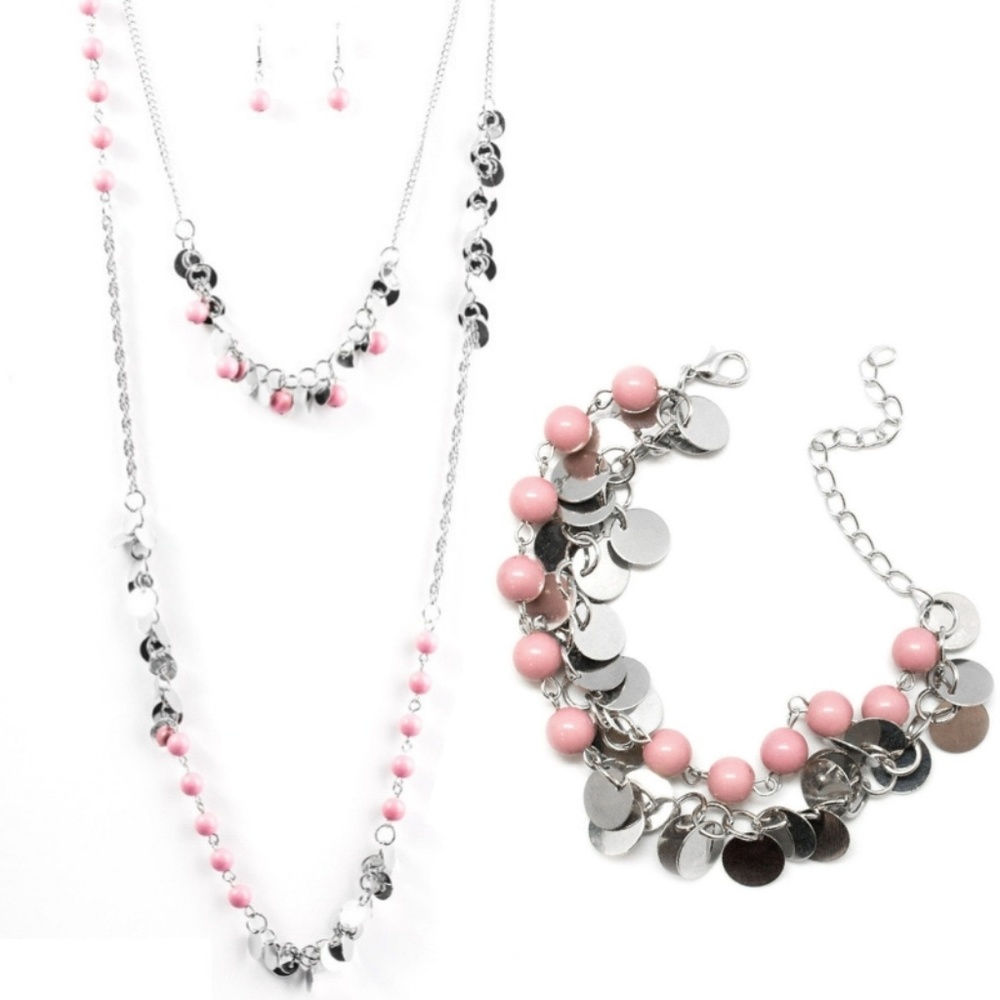 Necklace & Bracelet - Lost in Reverie Pink